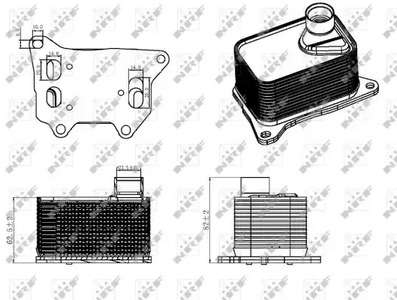 Радиатор масляный NRF 31330