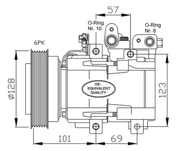 Компрессор кондиционера NRF 32204