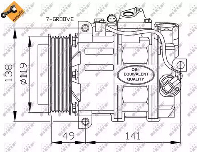 Компрессор кондиционера NRF 32215