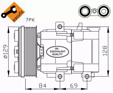 Компрессор кондиционера NRF 32447