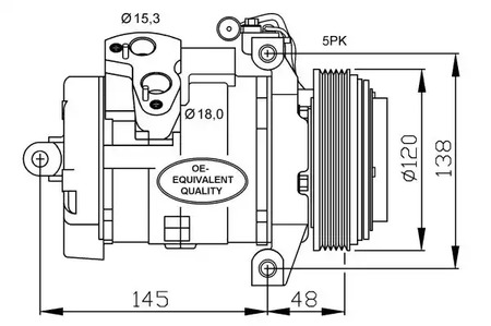 Компрессор кондиционера NRF 32470