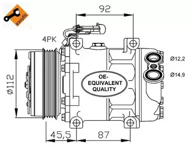 Компрессор кондиционера NRF 32701