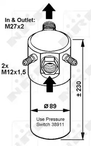 Осушитель кондиционера NRF 33064