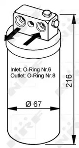 Осушитель кондиционера NRF 33104