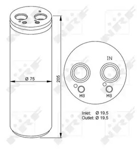 Осушитель кондиционера NRF 33204