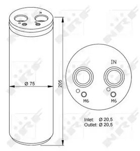 Радиатор отопителя NRF 33205