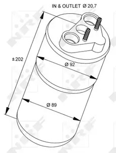 Осушитель кондиционера NRF 33318