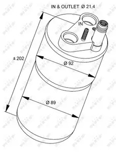 Осушитель кондиционера NRF 33322