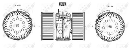 34161 NRF ВЕНТИЛЯТОР САЛОНА