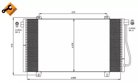 Конденсатор кондиционера NRF 350030