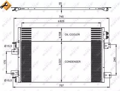 Радиатор кондиционера nrf NRF 350031