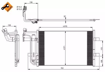Конденсатор кондиционера NRF 350039
