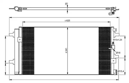 Радиатор кондиционера NRF 350060