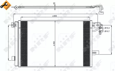 Радиатор кондиционера NRF 350064