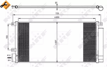 Радиатор кондиционера NRF 350067