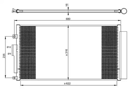 Конденсатор кондиционера easy NRF 350071