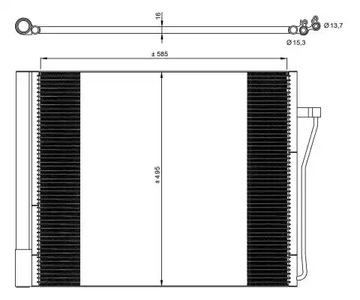 Конденсатор кондиционера NRF 350077