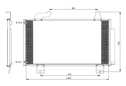 Радиатор кондиционера NRF 350097