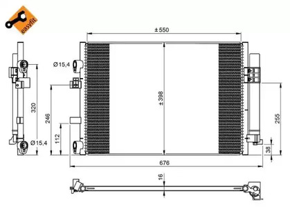 Конденсатор кондиционера NRF 350209