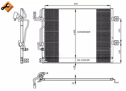 Радиатор кондиционера NRF 350223