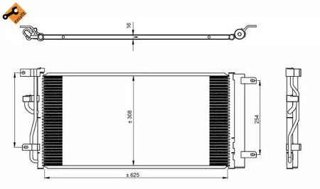 РАДИАТОР КОНДИЦИОНЕРА NRF 350225