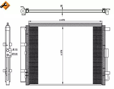 Радиатор NRF 350230