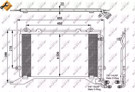 Конденсатор кондиционера NRF 35240