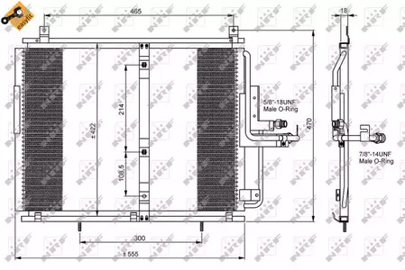 Конденсатор кондиционера NRF 35244