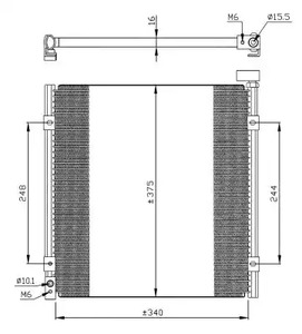 Радиатор кондиционера NRF 35264