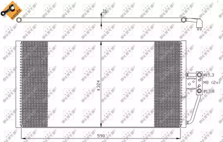 Радиатор кондиционера NRF 35295