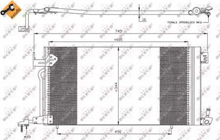 Конденсатор кондиционера NRF 35303