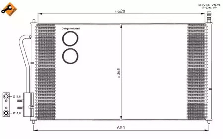 Конденсатор кондиционера NRF 35345