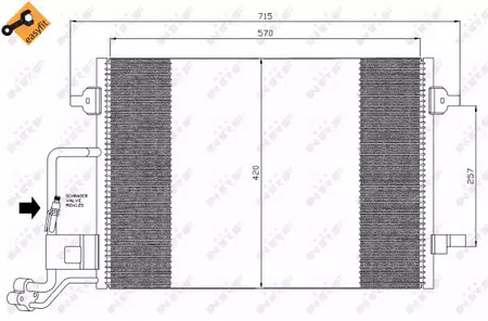 Радиатор кондиционера NRF 35359