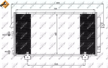 Конденсатор кондиционера NRF 35381