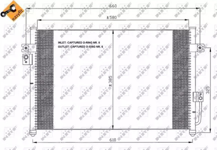 Конденсатор кондиционера NRF 35426