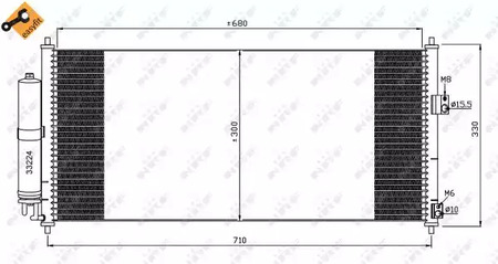Конденсатор кондиционера NRF 35435