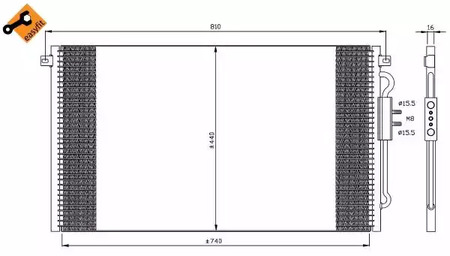 Конденсатор кондиционера NRF 35448