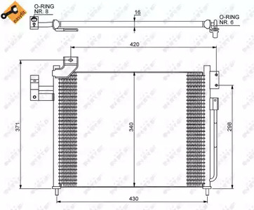 Конденсатор кондиционера NRF 35460