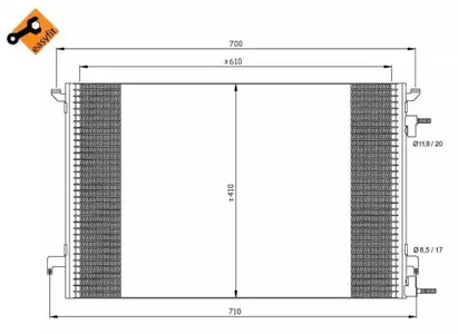 Радиатор кондиционера NRF 35467