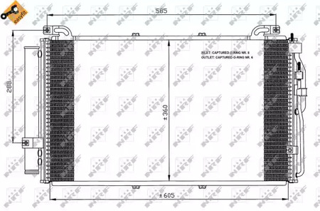 Конденсатор кондиционера NRF 35477