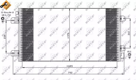 Конденсатор кондиционера NRF 35485