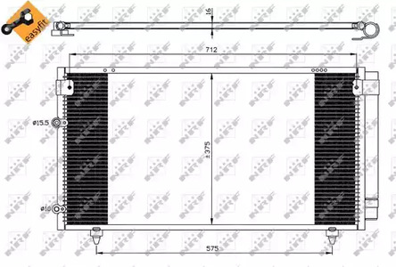 Конденсатор кондиционера NRF 35518