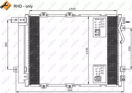 Конденсатор кондиционера NRF 35519