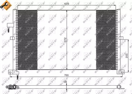 Конденсатор кондиционера NRF 35525