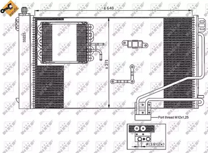 Конденсатор кондиционера NRF 35536