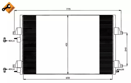 Конденсатор кондиционера NRF 35557