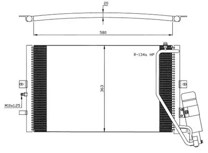Конденсатор кондиционера NRF 35558