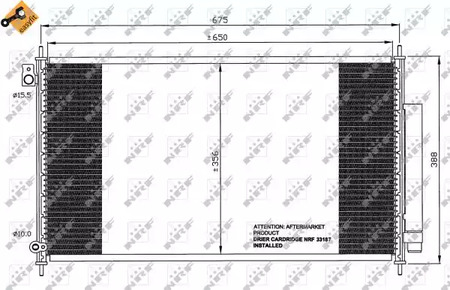 Конденсатор кондиционера NRF 35559