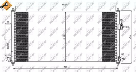 Конденсатор кондиционера NRF 35565
