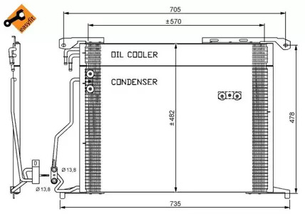 Конденсатор кондиционера NRF 35578